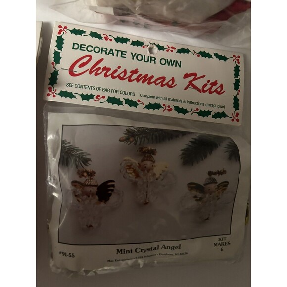Merri Mac Decorate Your Own Christmas Kits Vintage Lot of 8 NEW SEALED - Picture 7 of 16